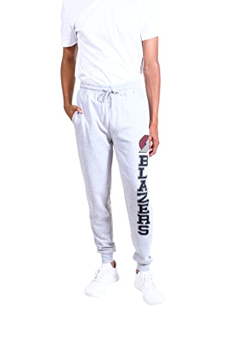 Ultra Game NBA Men's Soft Team Jogger Sweatpants, Heather Gray, Medium