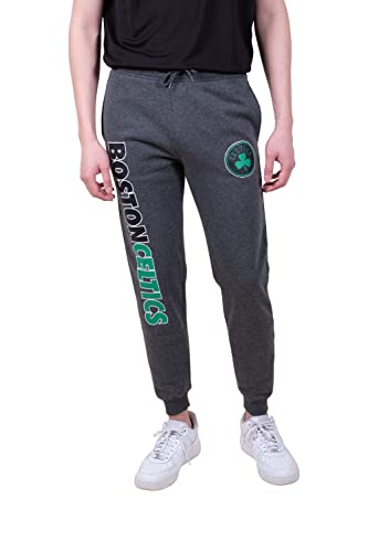 Ultra Game NBA Men's Soft Fleece Active Jogger Sweatpants , Heather Charcoal18, XX-Large