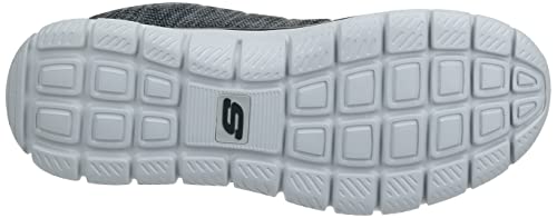 Skechers Men's Track Front Runner Lace-up Sneaker Oxford, Charcoal/Black, 10.5