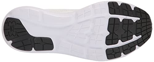 Under Armour Men's Surge 3 Road Running Shoe, White (100)/Black, 10.5