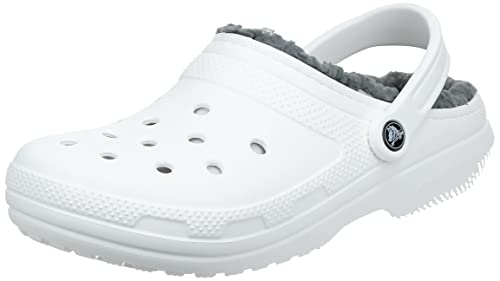 Crocs Classic Lined Clog White/Grey Men's 15, Women's 17 Medium
