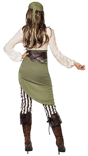 Smiffys Women Shipmate Sweetie Costume, Green, S - US Size 6-8