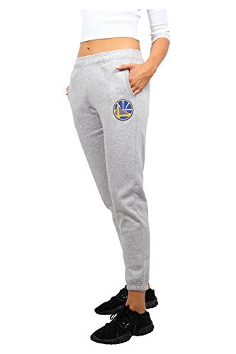 Ultra Game NBA Golden State Warriors Relax Fit Jogger, Heather Gray, Large
