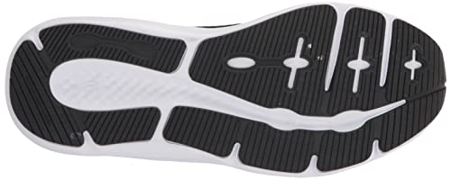 Under Armour Women's Charged Pursuit 3 Running Shoe, Black (001)/White, 11
