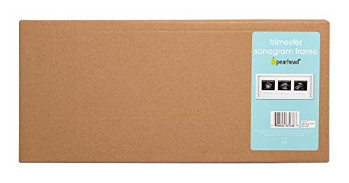 Pearhead Trimester Progression Sonogram Picture Frame, Pregnancy Milestone Keepsake Photo Frame, Sonogram Keepsake, Gender-Neutral Baby Nursery Décor