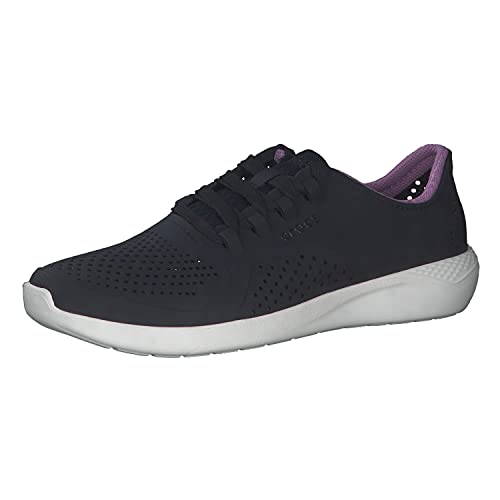 Crocs Women's Literide Pacer Lace-Up Sneakers, Navy/Orchid, 11 Women
