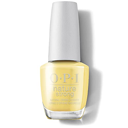 OPI Nature Strong Vegan Nail Polish, Make My Daisy, Yellow Nail Polish, Natural Origin, Cruelty-Free Nail Lacquer, 0.5 fl oz.