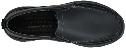 Skechers USA Men's Relaxed Fit Memory Foam Superior Gains Slip-On,8 M US,Black
