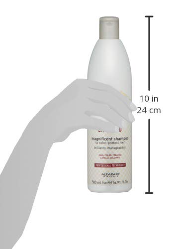 Il Salone Milano Professional Magnificent Shampoo for Color Treated Hair - Protects and Prolongs Color - Premium Quality - 16.91 Fl. Oz. / 500ml