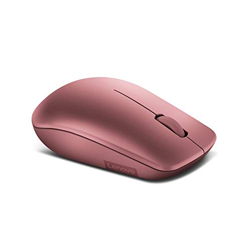 Lenovo 530 Full Size Wireless Computer Mouse for PC, Laptop, Computer with Windows - 2.4 GHz Nano USB Receiver - Ambidextrous Design - 12 Months Battery Life - Cherry Red