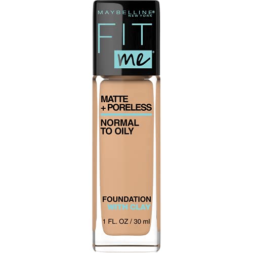 Maybelline Fit Me Matte + Poreless Liquid Oil-Free Foundation Makeup, Soft Tan, 1 fl; oz