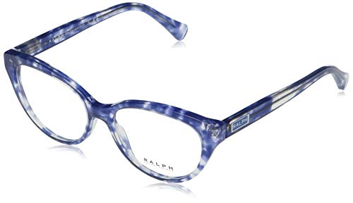 Ralph by Ralph Lauren Women's RA7116 Butterfly Prescription Eyewear Frames, Shiny Spotted Violet Havana/Demo Lens, 52 mm