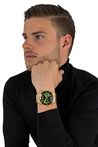 Invicta Men's 0075 Pro Diver Chronograph 18k Gold-Plated Watch