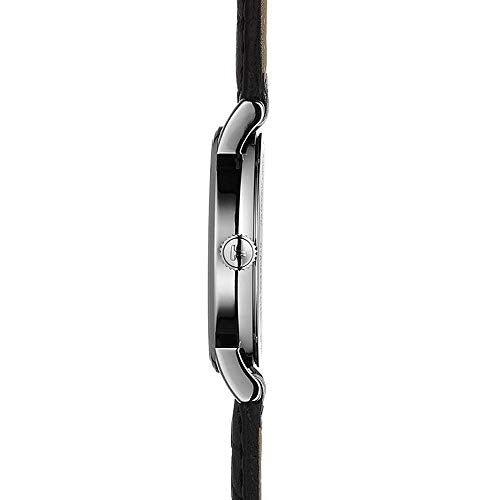 Tissot Women's Everytime Desire 316L Stainless Steel case Swiss Quartz Dress Watch with Leather Strap, Black, 15 (Model: T1092101603200)