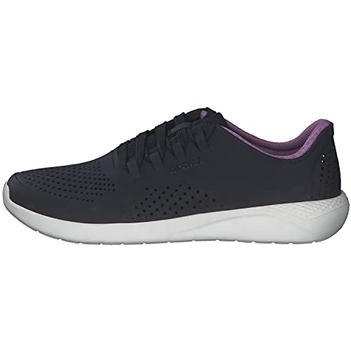 Crocs Women's Literide Pacer Lace-Up Sneakers, Navy/Orchid, 11 Women