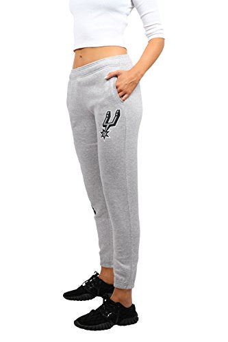 Ultra Game NBA San Antonio Spurs Relax Fit Jogger, Heather Gray, Large