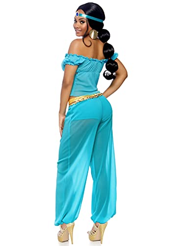 Leg Avenue womens Arabian Beauty Princess Adult Sized Costumes, Turquoise, Medium US