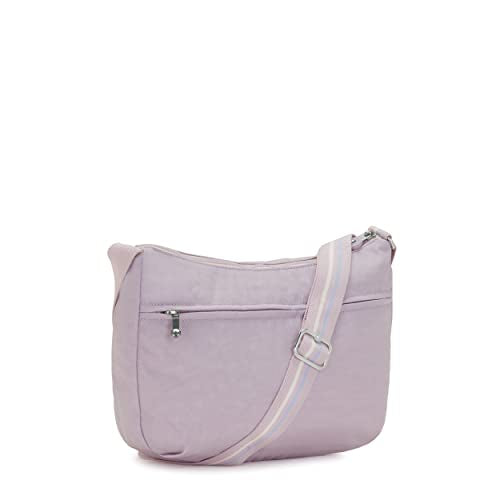 Kipling Women’s Izellah Crossbody, Super Light Everyday Purse, Nylon Shoulder Bag, Gentle Lilac