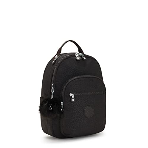 Kipling Women's Seoul Small Backpack, Durable, Padded Shoulder Straps with Tablet Sleeve, School Bag, Shimmerin Spot, 10''L x 13.75''H x 6.25''D