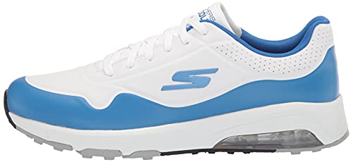 Skechers Men's Go Skech-Air Dos Relaxed Fit Golf Shoe, White/Blue, 12