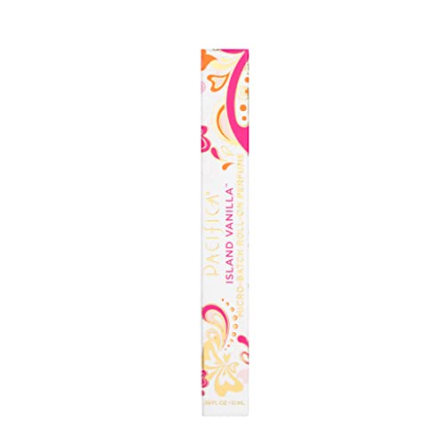 Pacifica Beauty Island Vanilla Rollerball Clean Fragrance Perfume, Made with Natural and Essential Oils, 0.33 Fl Oz | Vegan + Cruelty Free | Phthalate/ Paraben-Free | Travel Size