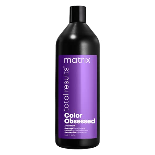 Matrix Total Results Color Obsessed Antioxidant Shampoo | Enhances Hair Color and Prevents Fading | For Color Treated Hair | 33.8 Fl. Oz
