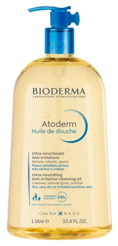 Bioderma - Atoderm - Cleansing Oil - Face and Body Cleansing Oil - Soothes Discomfort - Cleansing Oil for Very Dry Sensitive Skin