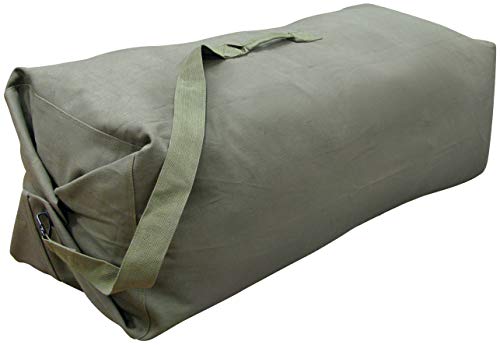 Stansport 1200 Deluxe Duffel Bag with Shoulder Strap, 42' X 12' X 12', Olive Green