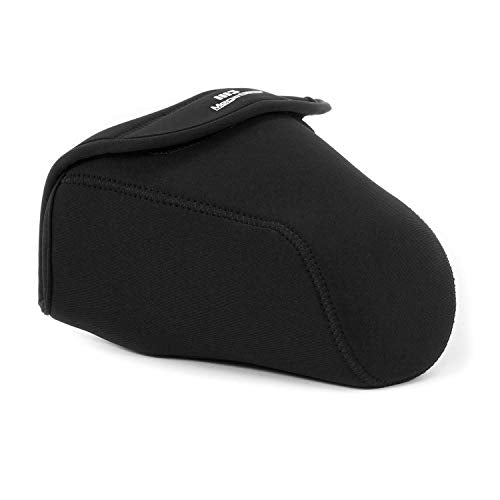 Megagear Nikon D5600, D3400, D5500, D7200, D3300, D810, D5300, D610, D7100, D600, D800, D3200 Ultra Light Neoprene Camera Case, With Carabiner - Black - MG091
