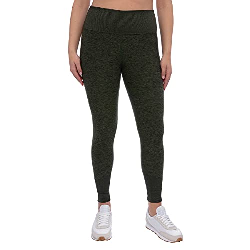 Kirkland Signature Ladies' Brushed Legging (Green, Small)