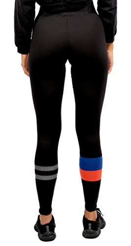 Ultra Game NBA New York Knicks Womens Leggings Perimeter Fitness Sport Yoga Pants, Black, Large