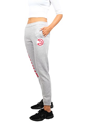 Ultra Game NBA Atlanta Hawks Relax Fit Jogger, Heather Gray, X-Large