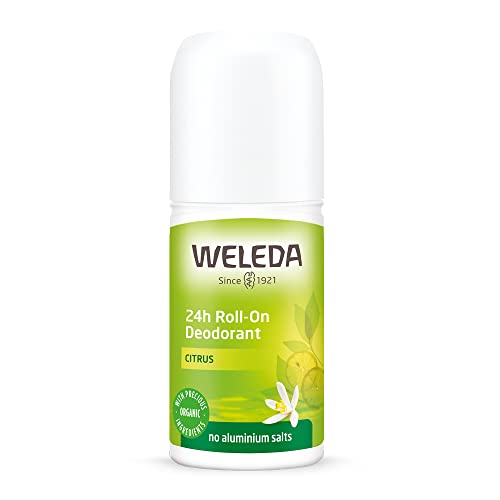 Weleda 24 Hour Roll-On Deodorant, Citrus,Yellow 1.7 Fluid Ounce