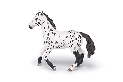 Papo - Hand-Painted - Figurine - Horses,Foals and Ponies - Black Appaloosa Horse Figure-51539 - Collectible - for Children - Suitable for Boys and Girls - from 3 Years Old
