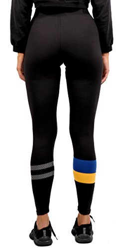 Ultra Game NBA Golden State Warriors Womens Leggings Perimeter Fitness Sport Yoga Pants, Black, X-Large
