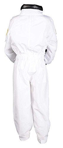 Aeromax Jr. Astronaut Suit with Embroidered Cap, White, size 8/10