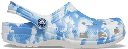 Crocs unisex adult Classic Graphic Clog, Cloud Print, 7 Women 5 Men US