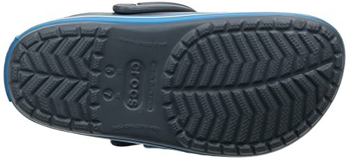 Crocs Men's and Women's Crocband Clog, Charcoal/Ocean, 14 Women/12 Men