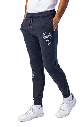 Ultra Game NBA Men's Soft Fleece Active Jogger Sweatpants, Heather Charcoal18, Medium