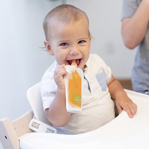 Infantino Squeeze Station - Pouch Filling Station for semi-Solid Food for Babies and Toddlers, Dishwasher Safe and BPA Free for Homemade Baby Food