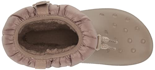 Crocs Women's Classic Neo Puff Luxe Winter Boots Snow, Mushroom, 8