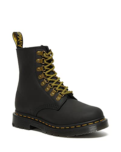 Dr. Martens Women's 1460 Pascal Fashion Boot, Black Snowplow WP, 9