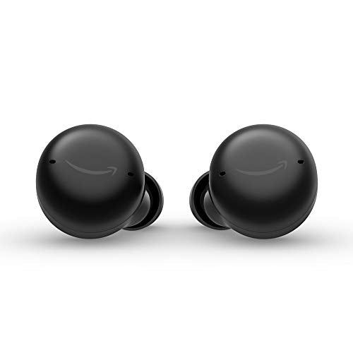 Echo Buds with Active Noise Cancellation (2021 release, 2nd gen) | Wired charging case | Black