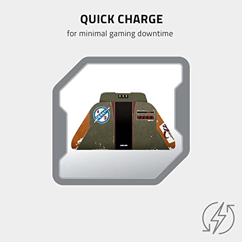 Razer Limited Edition Boba Fett Wireless Controller and Quick Charging Stand Bundle for Xbox Series X|S, Xbox One: Impulse Triggers - Textured Grips - 12hr Battery Life - Magnetic Secure Charging