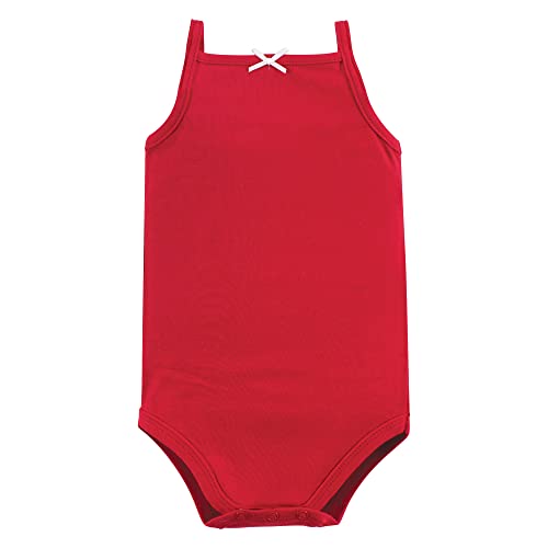 Hudson Baby Unisex Baby Cotton Sleeveless Bodysuits Shining Stars Stripes, 6-9 Months