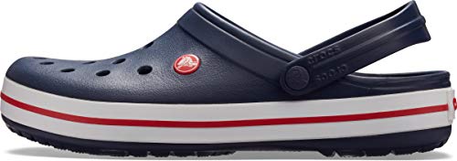 Crocs Men's and Women's Crocband Clog, Navy, 15 Women/13 Men