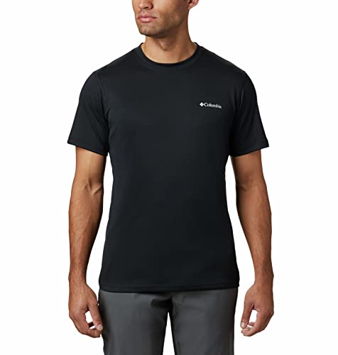 Columbia Men's Zero Rules Short Sleeve Shirt, Black, Small