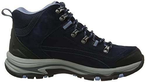 Skechers Women's Hiker Hiking Boot, Navy/Light Blue, 8
