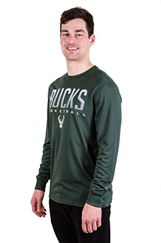 Ultra Game -NBA Men's Active Long Sleeve Pullover T-Shirt Large