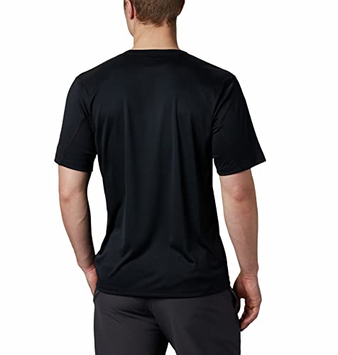Columbia Men's Zero Rules Short Sleeve Shirt, Black, Medium